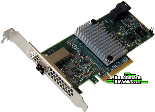 LSI SAS 9300 4i4e PCIe SAS HBA Card Angle LSI 9300-4i4e SAS PCIe 12Gb/s HBA Card Review