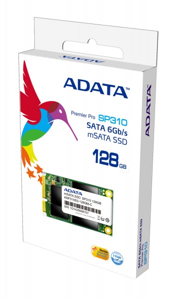 ADATA Premier Pro SP310 mSATA Solid State Drive Launched 1 mSATA SP310 128GB Package mSATA-SP310_128GB__Package