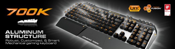 COUGAR 700K Aluminum Gaming Keyboard Launched