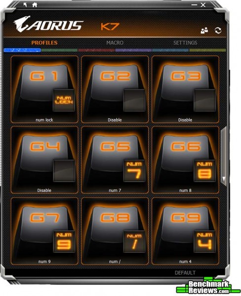 AORUS Thunder K7 Macro Software