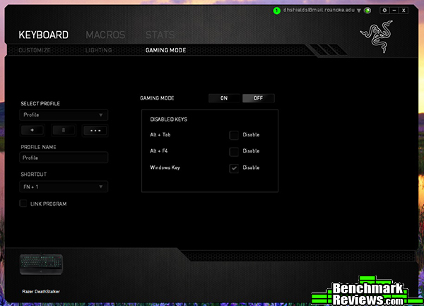 Razer Deathstalker Expert Keyboard Review 7 Razer Synapse 2.0 Deathstalker Gaming Mode Razer Synapse 2.0 Deathstalker Gaming Mode