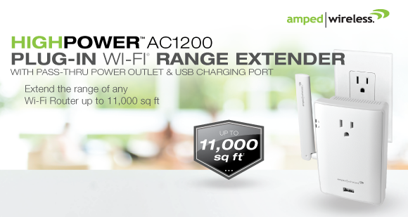 Amped Wireless REC22P AC1200 Wi-Fi Range Extender Introduced