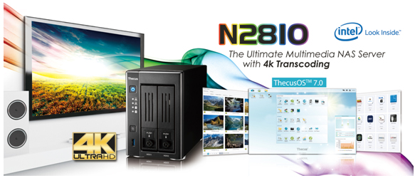 Thecus N2810 Intel Powered NAS Announced