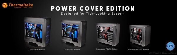 Thermaltake Core V71, Core V51, Suppressor F51, and Suppressor F31 Power Cover Chassis Unveiled