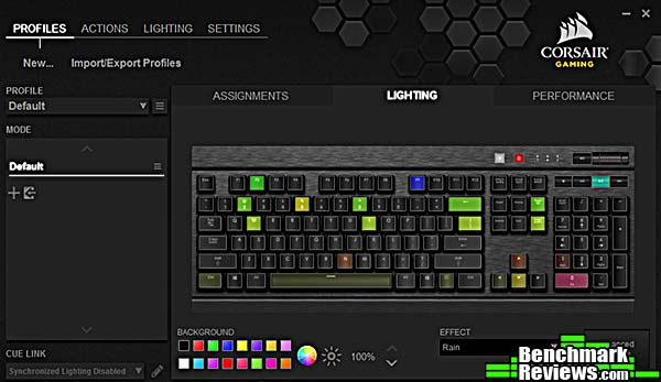 Corsair K70 RGB RAPIDFIRE Keyboard Review 18 cue profiles lighting cue_profiles_lighting