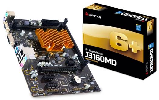 BIOSTAR J3160MD Motherboard Debuts