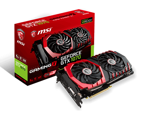 MSI GeForce GTX 1070 Graphics Cards Announced