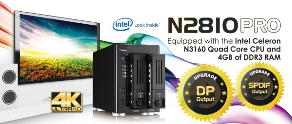 Thecus N2810PRO Multimedia NAS Released