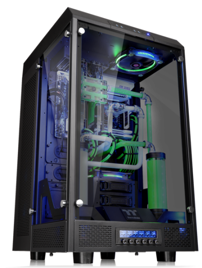 Thermaltake New The Tower 900 E-ATX Vertical Super Tower Chassis Series Design collaboration with Watermod France CaseMod Craftsmanship & Innovation Excellence  Taipei, Taiwan－November 25th 2016－ Thermaltake, a leading brand in the Case MOD market, with Watermod France today officially launched its first TT Premium modder edition chassis series – The Tower 900 E-ATX Vertical Super Tower Chassis and The Tower 900 Snow Edition E-ATX Vertical Super Tower Chassis. This collaboration signifies a breakthrough in the casemod market, and Thermaltake delivers with excellent craftsmanship, materials, and design innovation. The Tower 900 series features a vertical mounting design, high quality 5mm thick tempered glass panels, and unrivaled expansion capabilities for massive custom liquid cooling systems. Designed in collaboration with Watermod France, The Tower 900 series represents Thermaltake’s passion for innovation, the spirit of Watermod France, and our vision to provide enthusiasts more chassis designs to build in a new era of modding culture.   Thermaltake and Watermod Deliver CaseMod Craftsmanship & Innovation Excellence Commenting on the design collaboration, Mathieu Heredia, creator of The Tower and co-founder of Watermod France noted, “Every time I mod, I try to do something different from my other friends and modders. Especially when I was invited to the 2015 Thermaltake CaseMOD Invitational Season 2, I completely rethought the Core X9 and wanted to build something with a unique design but fully functional. The end result was The Tower. I would have never imagined that Thermaltake really understood the same spirit of this project and decided to mass produce it. I want to say it came as a shock, and for that I thank Thermaltake again. I hope that this design collaboration will be a great success!”   “At Thermaltake, we have positioned ourselves as a key player in the Casemod market. We are always on the lookout for modding enthusiasts whose spirit is consistent with our own company values. Hence, we created a way that has never existed before to build a relationship with this community,” said Kenny Lin, President and CEO of Thermaltake. “It is a great honor for us to announce our strategic cooperation with Mathieu and Watermod France. We complement each other. We share the same values and we believe with Excellent Quality, Unique Design, Diverse Combinations and Boundless Creativity, we can provide a high performance PC product for every enthusiast.”  The Tower 900 Series will be available for online ordering at TT Premium (https://ttpremium.com/) in mid-December 2016, and will be widely available starting in early January 2017.  Where to Buy: 	TT Premium The Tower 900 – https://ttpremium.com/product/the-tower-900/    The Tower 900 Snow Edition – https://ttpremium.com/product/the-tower-900-snow-edition/  	USA-Amazon   The Tower 900 – https://www.amazon.com/dp/B01N1GP2GZ    The Tower 900 Snow Edition – https://www.amazon.com/dp/B01MTOVX8D 	USA-Newegg The Tower 900 – https://www.newegg.com/Product/Product.aspx?Item=N82E16811133328&Tpk=11-133-328 The Tower 900 Snow Edition –  https://www.newegg.com/Product/Product.aspx?Item=N82E16811133327&Tpk=11-133-327 	UK-SCAN https://www.scan.co.uk/search?q=75857+75858  TT Premium-Number One Stop for CaseMods and Liquid Cooling Systems  To continue achieving the corporate mission of delivering the perfect user experience, Thermaltake developed “TT Premium” (https://ttpremium.com/) with the essence of combining supreme quality products with a new logo design. TT Premium is far more than just a guarantee of quality. Behind the name, it represents the passion in DIY, Modding and Thermaltake’s desire to be the most innovative brand in the PC hardware market. To satisfy the demand of the high-end PC users, TT Premium follows its core values of Excellent Quality, Unique Design, Diverse Combinations and Boundless Creativity to provide a high performance PC product for every enthusiast.  Features of Thermaltake The Tower 900 E-ATX Vertical Super Tower Chassis Series: Design Collaboration by Thermaltake and Watermod France In collaboration with Watermod France, The Tower 900 reflects the passion for creating a new angle of chassis design. Inspiring the concept of vertical mounting, surrounded in durable tempered glass, The Tower 900 expands our vision to create a new era in modding culture, globally.  5mm Thick Tempered Glass Window with Stunning View The Tower 900 delivers the ultimate experience in PC hardware viewing by taking presentation to the next level. It is the first close frame chassis but designed with an open view among Thermaltake’s case category. The large tempered glass panels feature 5mm thickness, and serve to simultaneously protect and showcase all components in the build. The Tower 900 is the perfect balance between functionality and aesthetics!  Welcome to the Showcase The entire design of the Tower 900 showcases its system presentation to enthusiast looking for a streamlined presentation. Unlike most cases on the market, The Tower 900 eliminates the issue with “GPU SAG” allowing vertical mounting of multi-GPU configurations on an E-ATX platform. Constructed with a chamber concept design, isolation of high capacity radiators allows additional interior space without compromising on maximum cooling performance. Capable of supporting dual-loop liquid cooling systems with modular capabilities allowing endless configurations, take on The Tower for your next showcase.  DMD – Dismantlable Modular Design The Tower 900 enables user to freely build the system from the ground up with given modular panels, racks, brackets, and pre-design mounting arrays. No more unreachable screw corners or gaps and enjoys installation in a breeze with the Dismantlable Modular Design.  Superior Expansion Designed for high-end gaming system compatibility, the Tower 900 supports motherboards up to standard E-ATX, tower CPU coolers with a maximum height of 260mm, and multi-GPU configurations, vertically mounted, up to 400mm in length. Further, a “1+6+2” modular drive bay design allow users to easily install up to one 5.25”, six 2.5”/3.5” (with HDD cage) and two 2.5” (with HDD tray) storage devices. The removable drive device racks give users plenty of flexibility to gain maximum interior space needed for maximum cooling performance and proper cable management improving overall case ventilation.  Unparalleled Cooling Ability The Tower 900 has the capability to deliver excellent cooling efficiency, and enables users to build extreme air/liquid cooling systems with high-end, large graphics cards, treated by DIY/AIO liquid-cooling systems and air-cooling units. Supporting up to dual 560mm liquid cooling radiators, cooling possibilities just got real. Most uniquely, the right side and left side of the case are designed with various mounting points for radiators to provide proper space and placement when building DIY/AIO configurations.  Exclusively “Tt LCS Certified” Tt LCS Certified is a Thermaltake exclusive certification applied to only products that pass the design and hardcore enthusiasts standards that a true LCS chassis should be held to. The Tt LCS certification was created so that we at Thermaltake can designate to all power users which chassis have been tested to be best compatible with extreme liquid cooling configurations to ensure you get the best performance from the best features and fitment.  For more details on Thermaltake The Tower 900 E-ATX Vertical Super Tower Chassis Series please visit:  The Tower 900 – https://www.thermaltake.com/products-model.aspx?id=C_00002974       The Tower 900 Snow Edition – https://www.thermaltake.com/products-model.aspx?id=C_00002975       Thermaltake official website and community websites:  	Thermaltake official website: https://www.thermaltake.com  	Thermaltake Tt Community: https://community.thermaltake.com/  	Thermaltake product video link: https://www.youtube.com/user/Thermaltakereview  	Thermaltake Facebook Fan Page: https://www.facebook.com/ThermaltakeInc  Press Contact of :  Thermaltake Technology headquarter Charlotte Chen Brand Marketing & Public Relations Manager Brand Innovation Center - Corporate Public Relations Office Tel.: +886-2-8797-5788 Ext.2115 Email: Charlotte.chen@thermaltake.com.tw  For further information about Thermaltake Technology, please visit www.thermaltake.com/default.htm, or contact our customer support at 0800-266-818.  ###  About “Thermaltake” Thermaltake Technology was established in 1999, and has been marketed to the world under the "Thermaltake" brand name ever since. Thermaltake first specialized in air cooling, successfully launching the world’s first turbine cooler, the “Golden Orb”. With the mission to “Deliver the perfect user experience”, Thermaltake has since then become the leading brand in computer hardware & peripherals in the PC DIY market and the number one choice for PC DIY enthusiasts worldwide.   “Key 3” stands for Thermaltake’s 3 main products lines: case, power, and cooler. Thermaltake started with cooling products, and with time branched into case and power supplies. Thermaltake’s innovation has allowed the brand to create unique, aggressive, vivid, and stylish products. With strengths in innovation and complete product lines, Thermaltake ventured into the casemod market to provide modders casemod total solutions.   The “Key 3 Spirit” represents Thermaltake’s promise toward its users; the promise to provide products that display “Quality Performance & Reliability”. The “Key 3 Spirit” is the foundation for all Thermaltake products, and is the reason for Thermaltake’s continuous success worldwide Official website : www.thermaltake.com