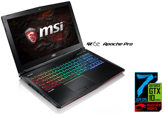 MSI GE72 and GE62 Notebooks Updated