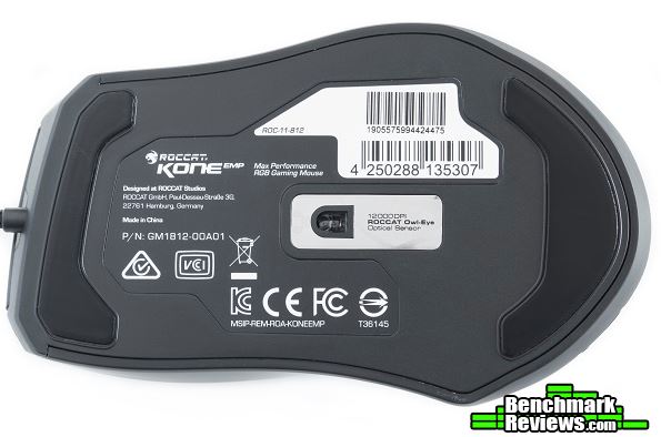 Roccat Kone EMP Bottom Roccat Kone EMP Gaming Mouse Review