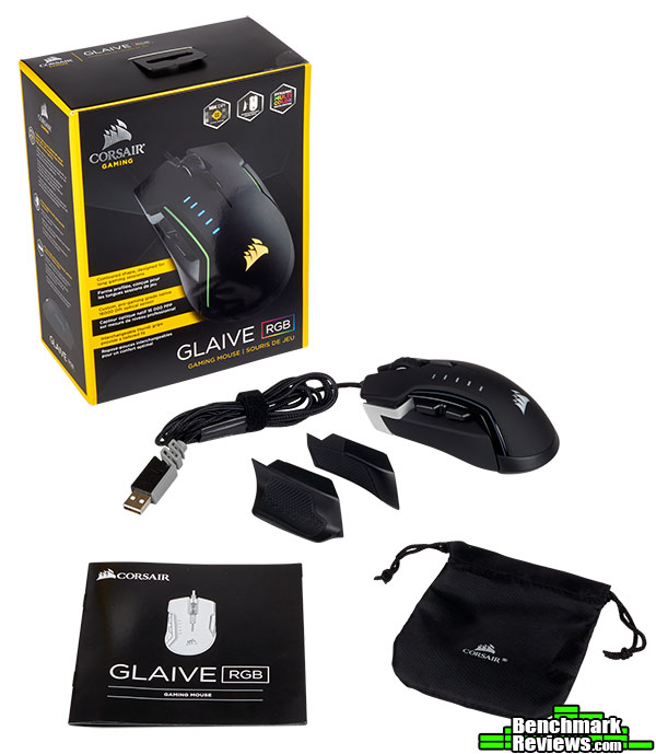 Corsair GLAIVE RGB USB Gaming Mouse Review 2 Corsair Glaive RGB Gaming Mouse Whats in the Corsair-Glaive-RGB-Gaming-Mouse-What's-in-the-box