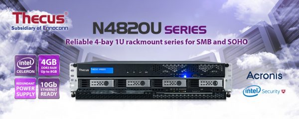 Thecus N4820U 4-Bay Rackmount NAS Series AnnouncedThecus N4820U 4-Bay Rackmount NAS Series Announced