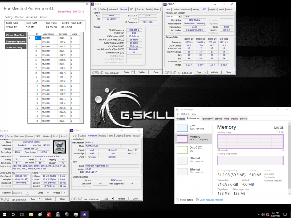 02.test result G.SKILL DDR4-3800MHz 32GB SODIMM Memory Kit Released