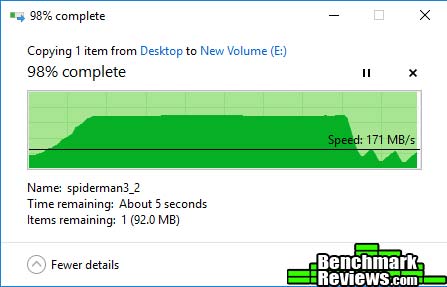 SSD Copy speed ADATA Gammix S10 m.2 SSD Review