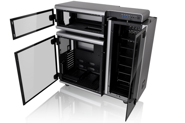 Thermaltake Level 20 Full-Tower Chassis-Open Aluminum Modular Structural Statement with 4mm Thick Tempered Glass