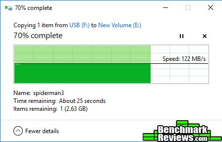 USB Copy speed ADATA Gammix S10 m.2 SSD Review