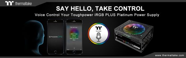 Thermaltake Releases Worlds First AI Voice Controlled Digital Power Supply