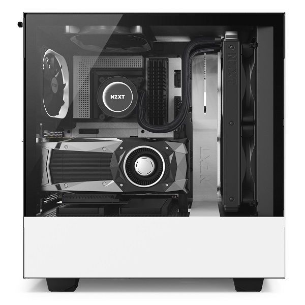 H500i Black White system side NZXT H500i Mid-Tower Case Review